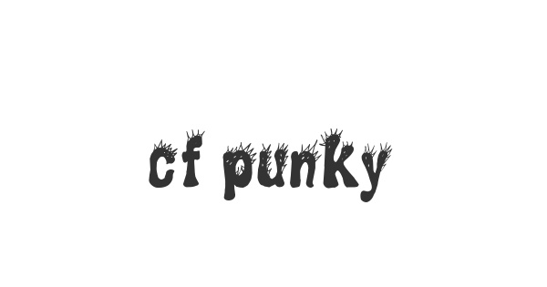 CF Punky font thumb